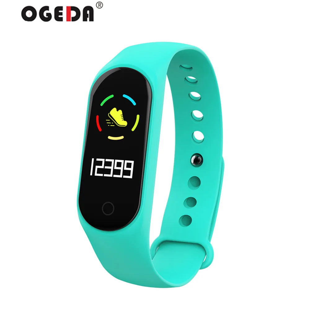 OGEDA 2019 Sports Men Smart Watch Bluetooth M3s Backlight Fashion Top Pulse Fitness Tracker LED Digital Color Screen Waterproof | Наручные