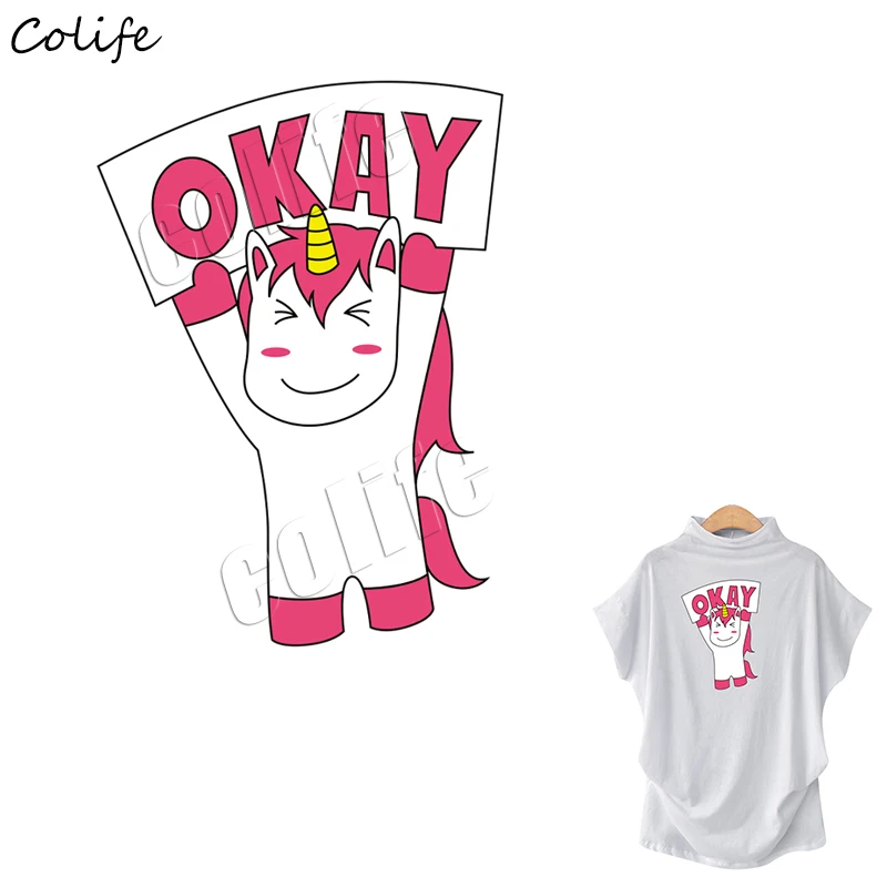 Стираемые наклейки в виде единорога для всей семьи два размера|Заплатки| |