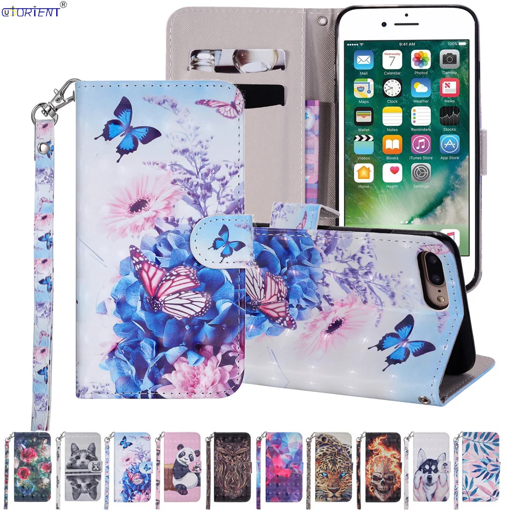 Кожаный чехол книжка с подставкой для Apple iPhone 8 7 Plus|Бамперы| |