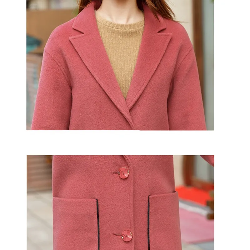 Шерстяной жакет премиум класса женская одежда 2020 элегантное тонкое однобортное