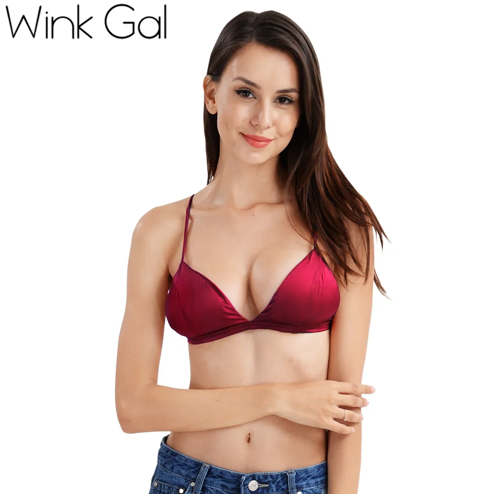 Wink Gal Одноцветный бюстгальтер с подкладкой бесшовный беспроводной нижнее белье