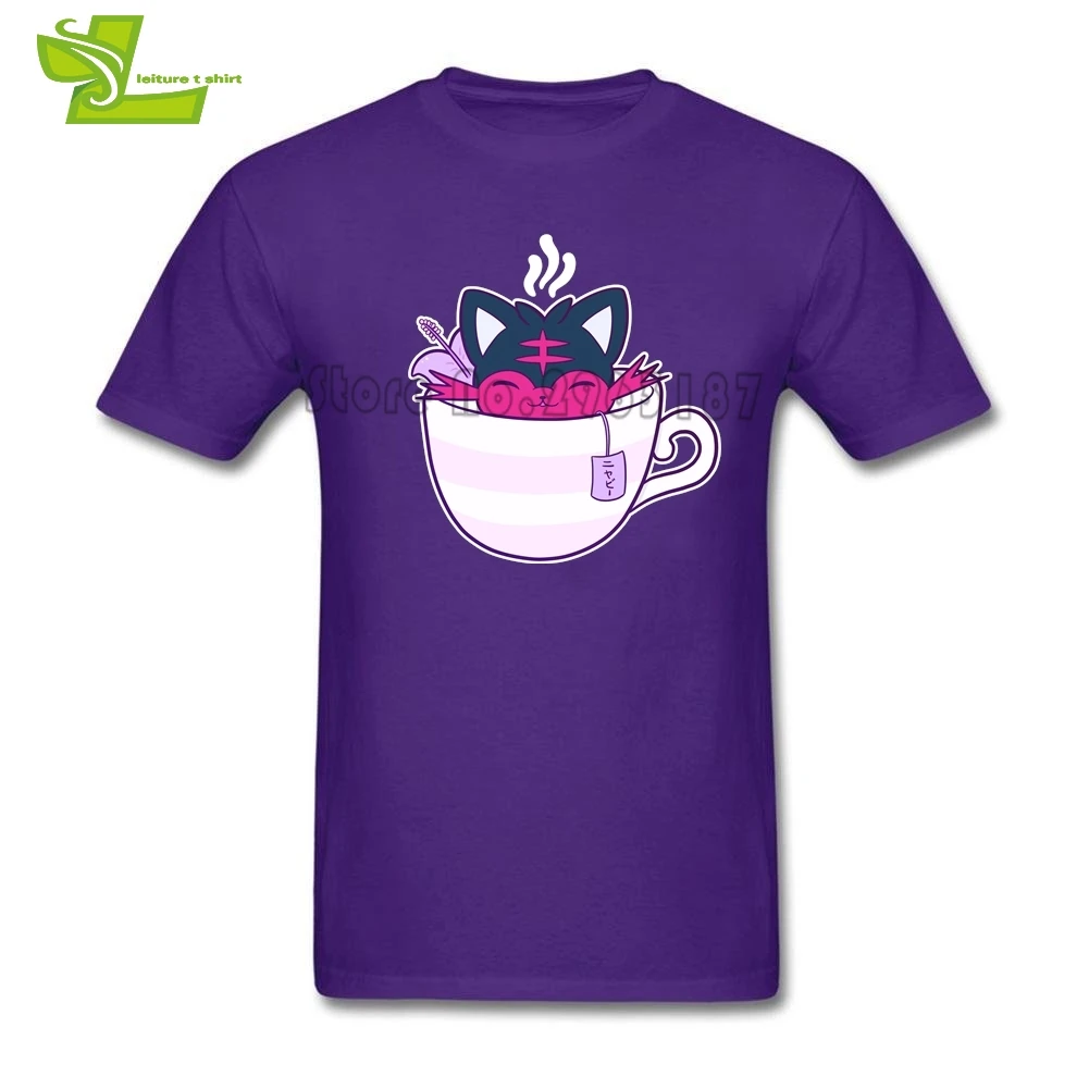 Мужская футболка Litten Tea в стиле аниме крутые нормальные свободные топы летние