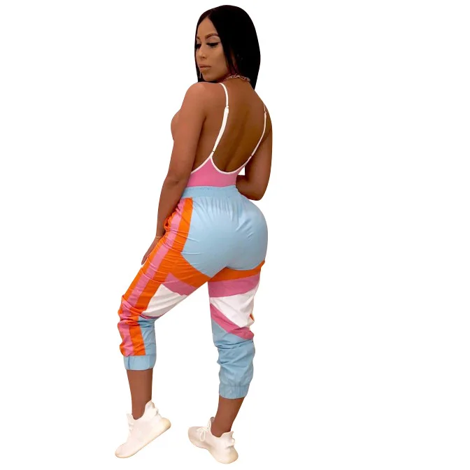 2019 Африканский женский новый спортивный пояс Талия Красочные Брюки карандаш в