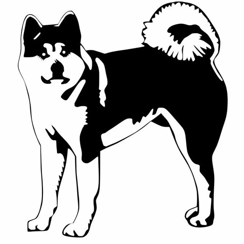 13 4*15 2 см Akita собака животные виниловые наклейки забавные украшения для стайлинга