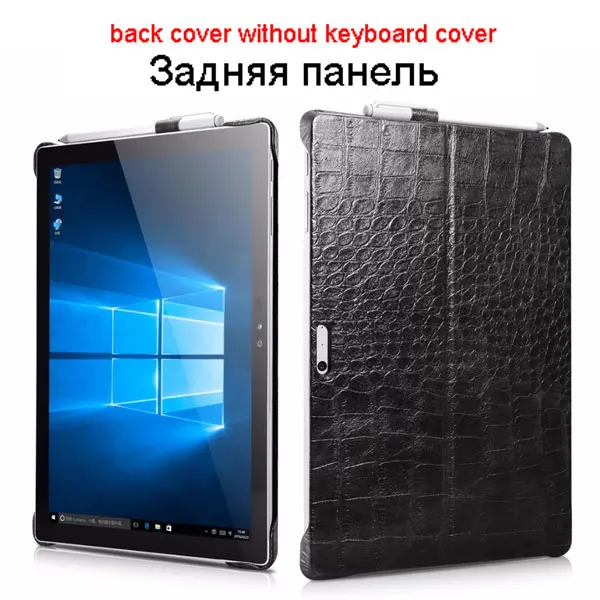 Back Cover Black Чехол для планшета для microsoft Surface Pro 6/5/4 Бизнес Роскошный кожаный чехол для microsoft Surface Pro защитный Стенд Крышка icarer - Цвет: Back Cover Black