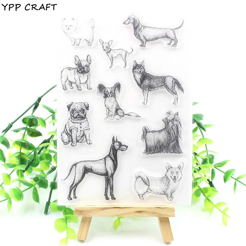 Прозрачные силиконовые штампы для домашних животных YPP CRAFT Pet Dog скрапбукинга