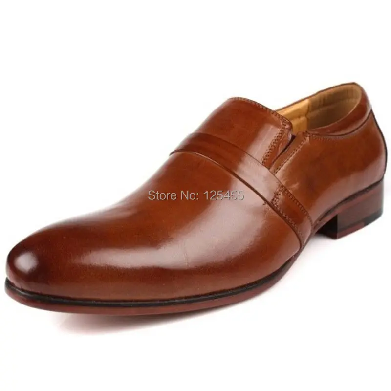 2 Color US Size 6.5-10 Leather Slip On Loafer Formal Dress Mens Fashion Shoes | Обувь