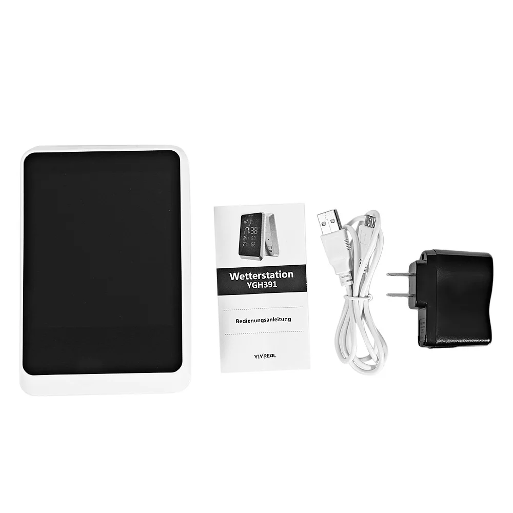 Дома Беспроводной Метеостанция красочные ЖК дисплей Цифровой Открытый
