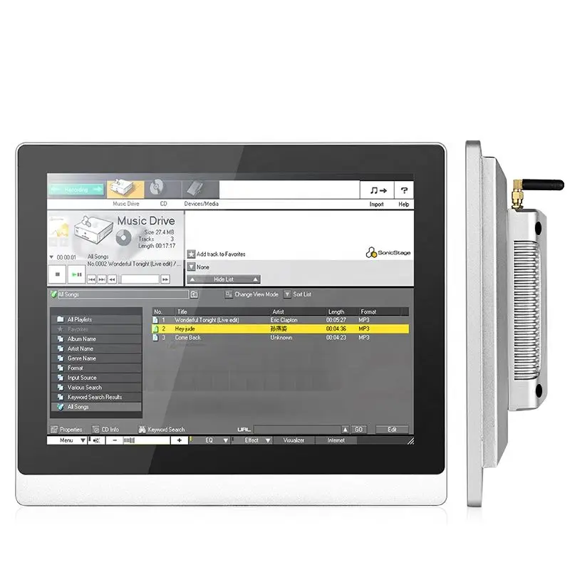 10.4 inch IP65 J1900 industrial embedded touch screen fanless all-in-one computer enlarge