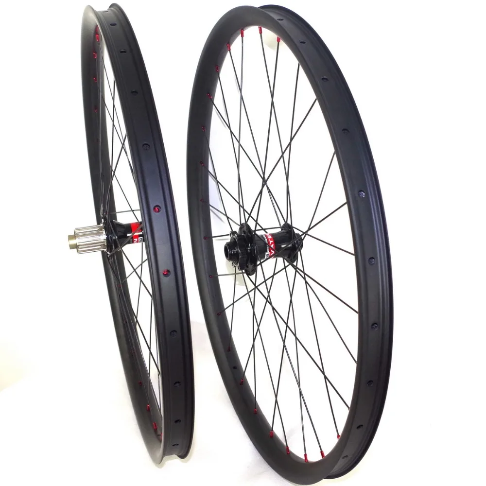 Бескамерные карбоновые колесные диски 650B для горного велосипеда комплект колес
