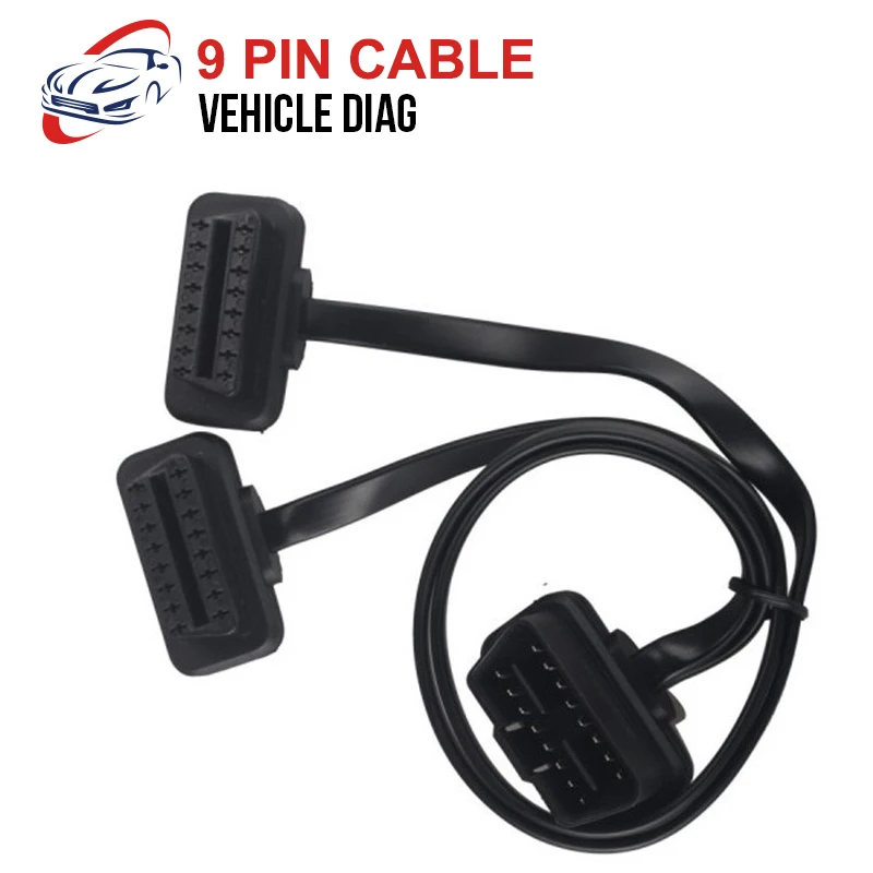 

OBD 9Pin T Cable for ELM327 AdblueOBD2 NitroOBD2 EcoOBD2 GPS Navigation Devices