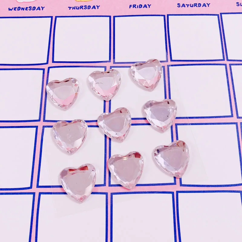 Silvery 3D «любящее сердце» бриллиантовые наклейки мусор журнал альбом Happy planner телефон украшения наклейки для скрапбукинга DIY ремесло фотоальбомы - Color: Silvery