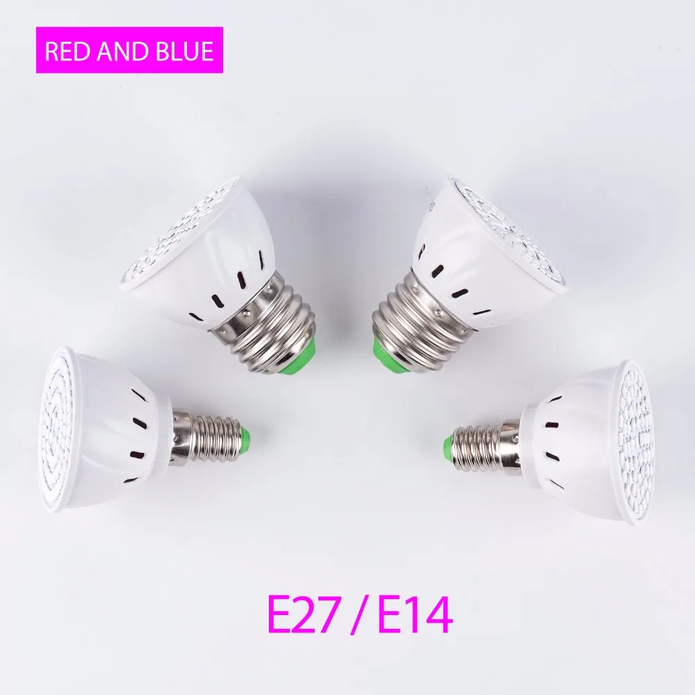 LED E27 220V Plant Growth Lamp Full Spectrum Light Indoor E14 Seeding Growing GU10 For Hydroponics MR16 Phyto Ampoule B22 | Лампы и