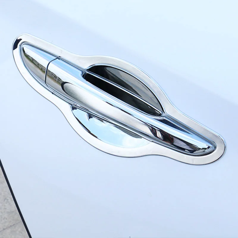 Для hyundai Sonata LF- хромированная наружная дверная ручка Чаша крышка чашки полость протектор отделка вставка формовочная рамка