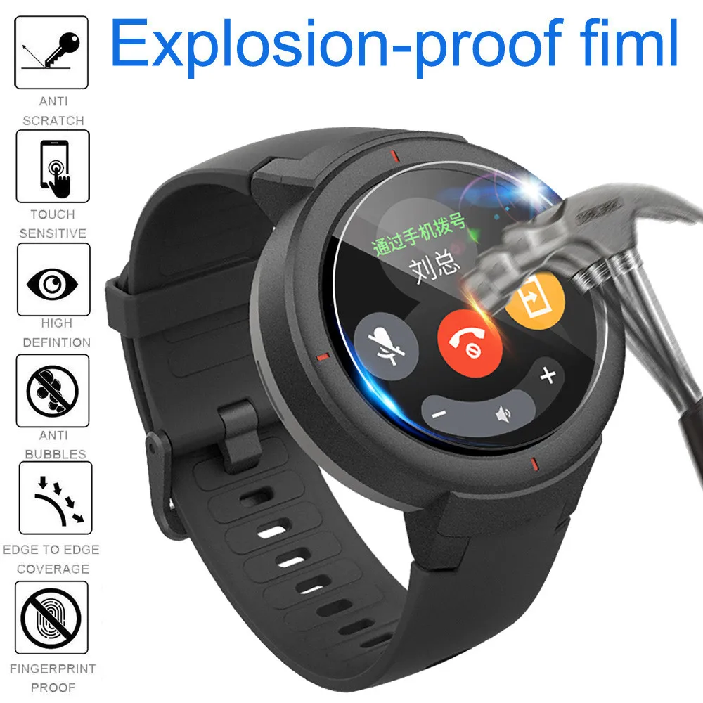 5 шт Взрывозащищенная пленка для Huami Amazfit Verge смарт наручные часы без пузырьков
