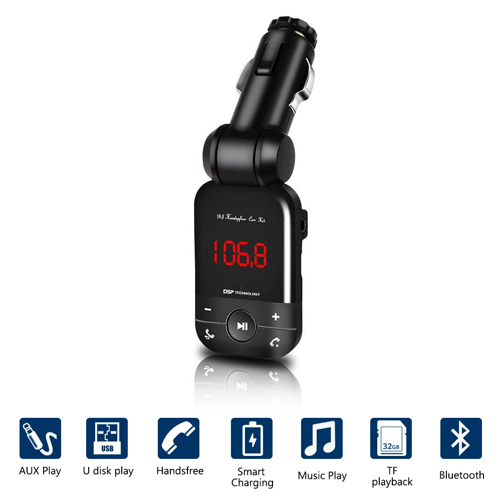 Jinserta 4 в 1 автомобиль mp3 аудио плеер Bluetooth fm передатчик Беспроводной модулятор