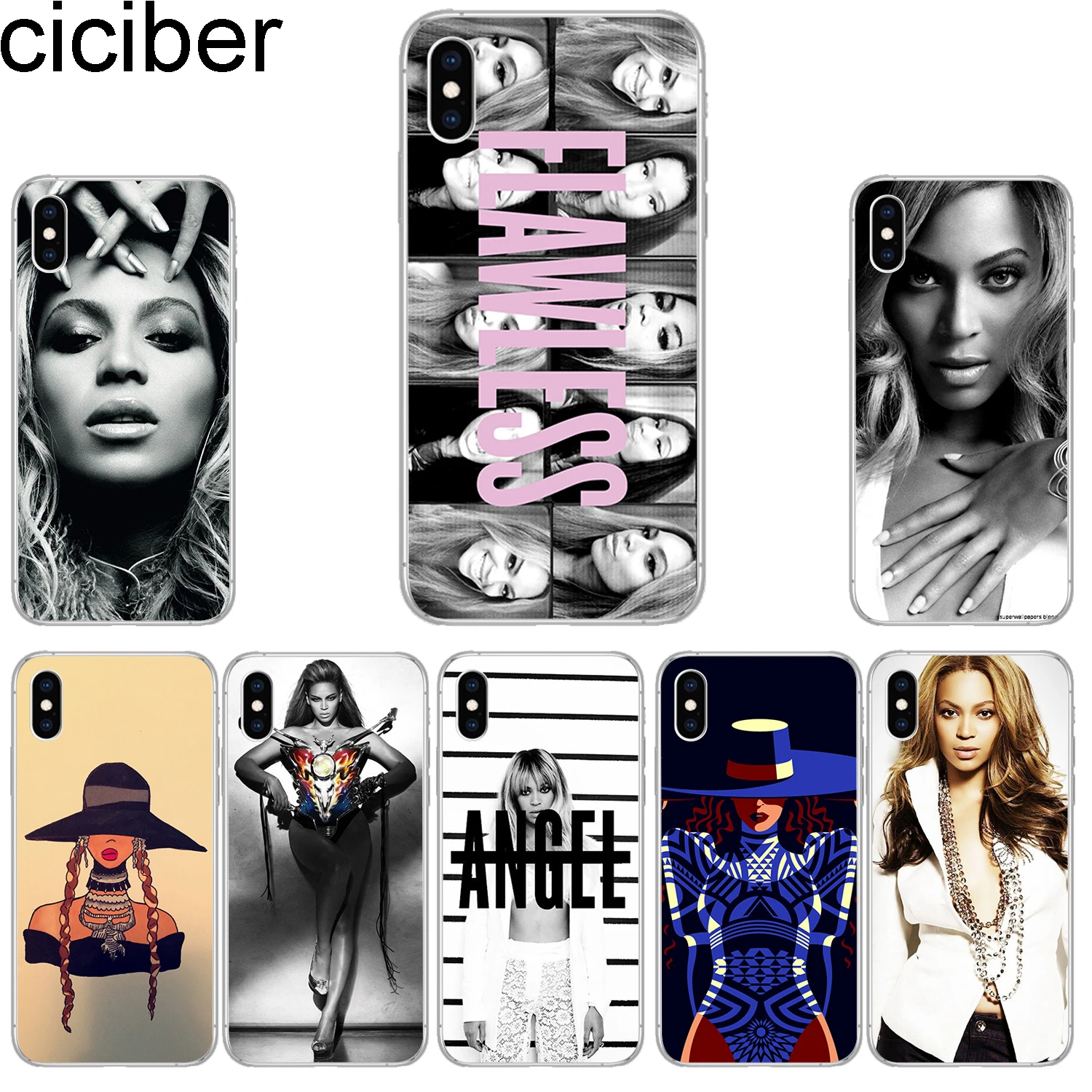 Ciciber чехлы для телефонов IPhone 7 8 6 6s Plus SE 5S X Xs XR XS Max Мягкий ТПУ чехол 11 Pro 2019 Beyonce Coque