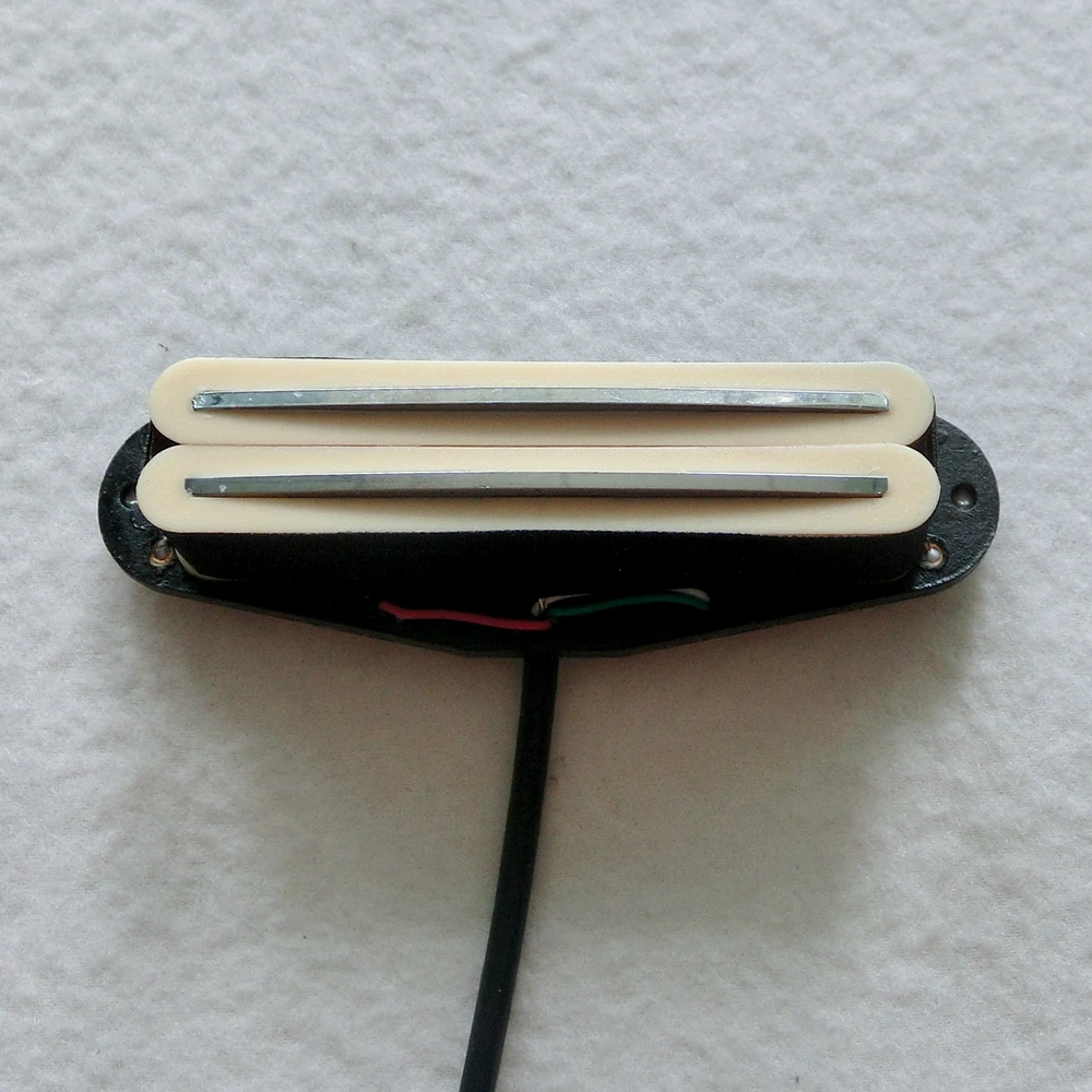Alnico dual coil rail single electric guitar pickup с плоской Опорной пластиной и 4 шнурами выходной