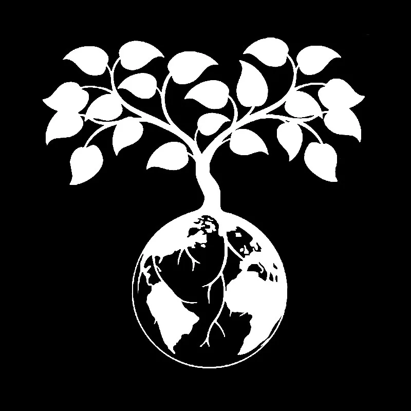 QYPF 15 9 см * 16 4 деликатные различные мультфильмы в корне горшок дерево виниловая