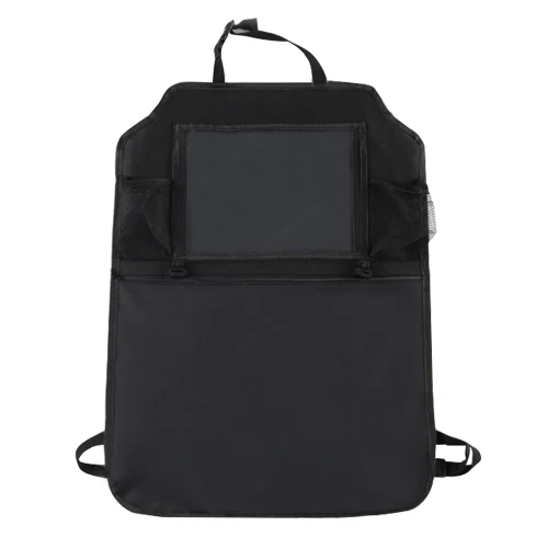 Black Seat Back Bag Автомобильная сумка для хранения на заднее сиденье для укладки автомобиля-Стайлинг пищевой телефон сетка Органайзер авто Интерьер аксессуары поставки - Название цвета: Black Seat Back Bag