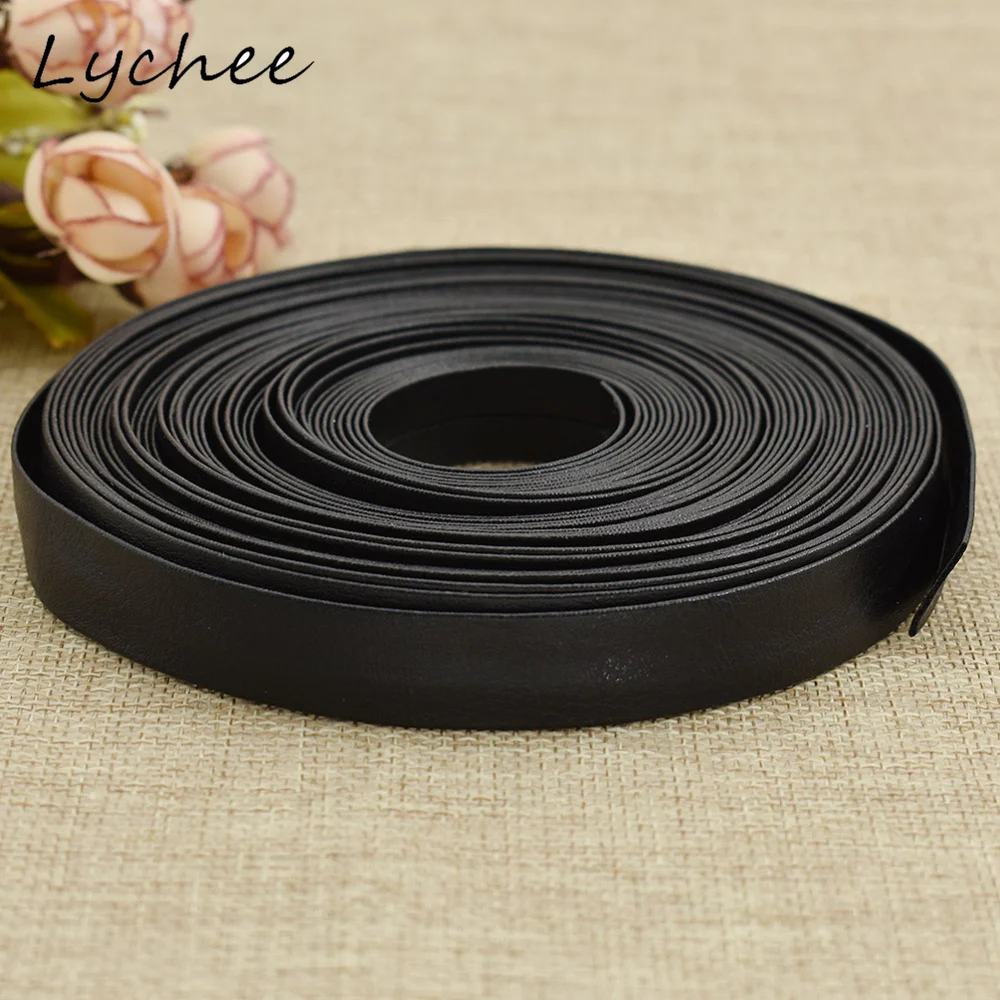 

Lychee 10m Φ PU кожаная лента для шитья, ремешок для рукоделия, женская одежда