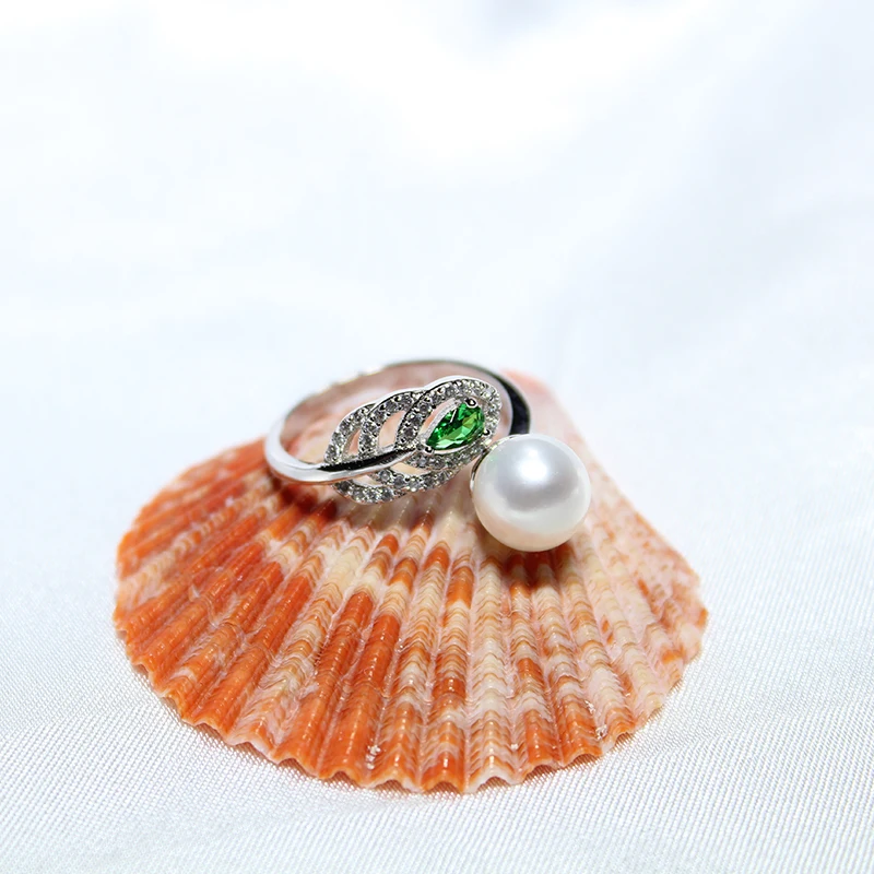 YIKALAISI 2017 новое модное 100% кольцо с натуральным пресноводным жемчугом 8-9 мм