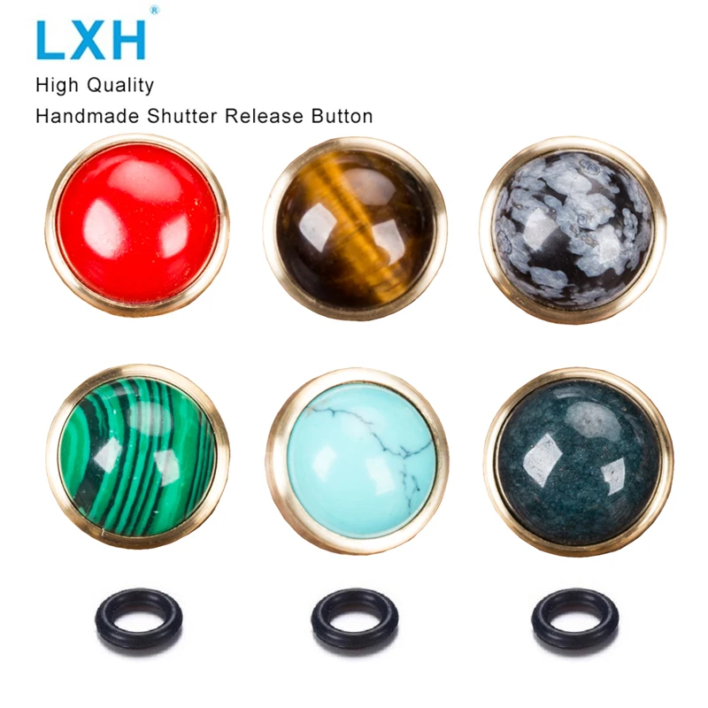 

LXH New Arrival Pure Camera Soft Shutter Release Button Handmade Copper inlaid stone For Fujifilm XT20 X100F XT2 X100T XT10 X100