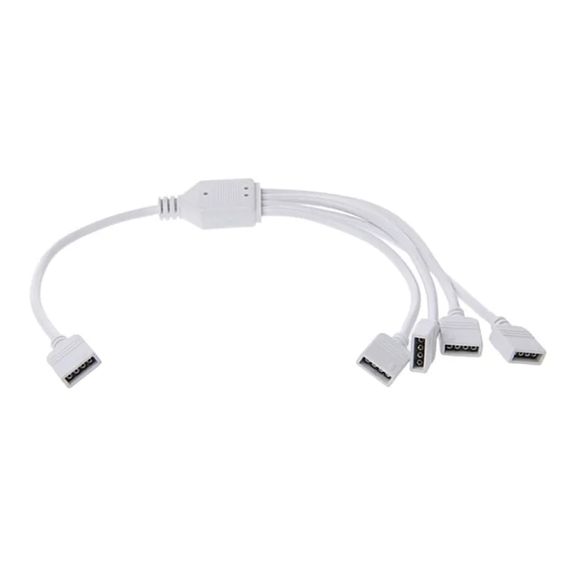 Аксессуары для лент от 1 до 4 разъемов разветвитель LED RGB Удлинительный кабель с