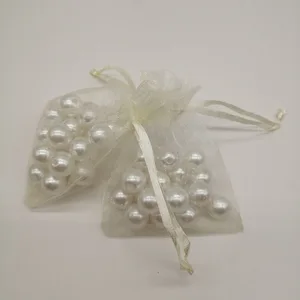 100 шт сумки из органзы бежевые маленькие подарочные мешочки из органзы для стенд для ювелирных украшений рождественские Свадебные ювелирные изделия сумка-кисет для хранения