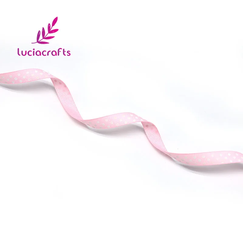Lucia crafts 5 ярдов/партия 3/" 10 мм печатных Grosgrain ленты ручной работы отделка Швейные аксессуары DIY Головные уборы Материал S0102