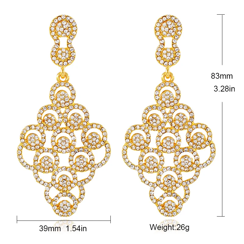 Классические ювелирные изделия Sunny Jewelry большие серьги для женщин длинные