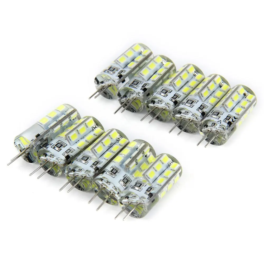 10 шт. 5 Вт G4 светодиодный SMD 3528 24 S DC 12 В g 4 Точечный светильник теплый/холодный белый