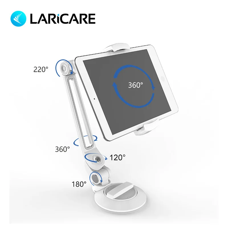 LARICARE алюминиевый складной вращающийся мобильный телефон Подставка для планшета поддержка 4-11 дюймовых телефонов и планшетов. Подходит в любом месте