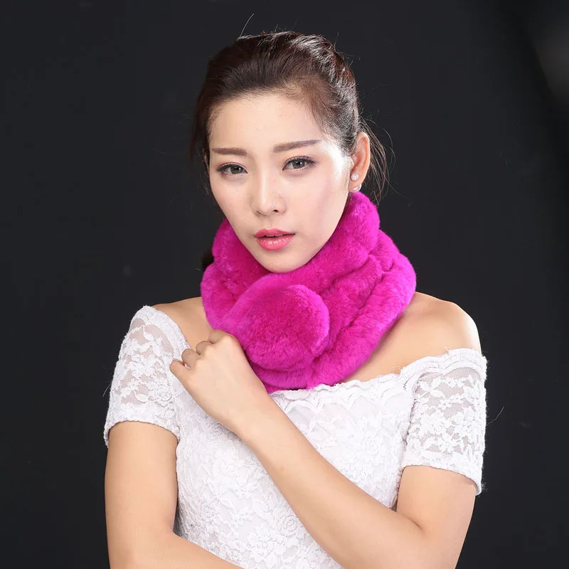 Хит 2020 Новый Модный женский комплект из кроличьей кожи шарф меха кролика рекс