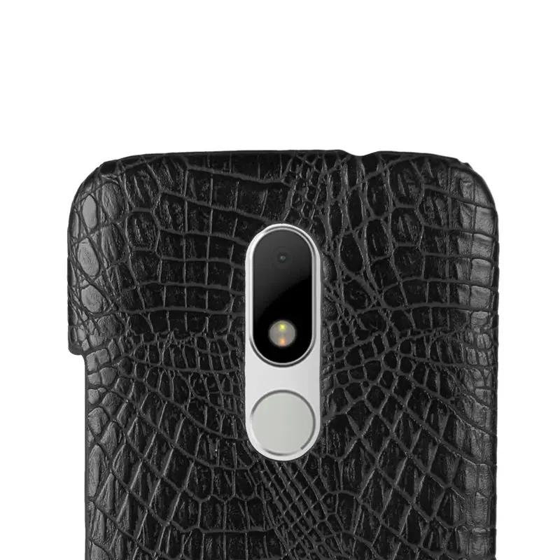 Чехол для Motorola Moto M XT1662 XT1663 Жесткий из крокодиловой кожи обложка на заднюю панель