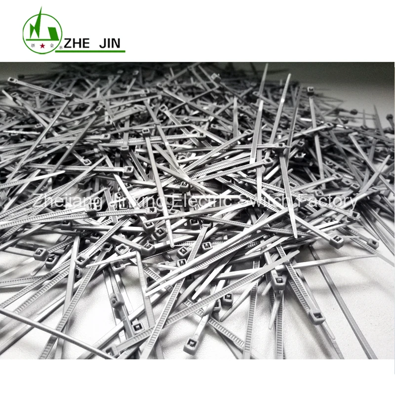 ZHEJIN (1000 шт) ZJ 3 * 80 (3 2 &quotX18lbs) цветной нейлоновый пластик с застежкой молнией обмотка