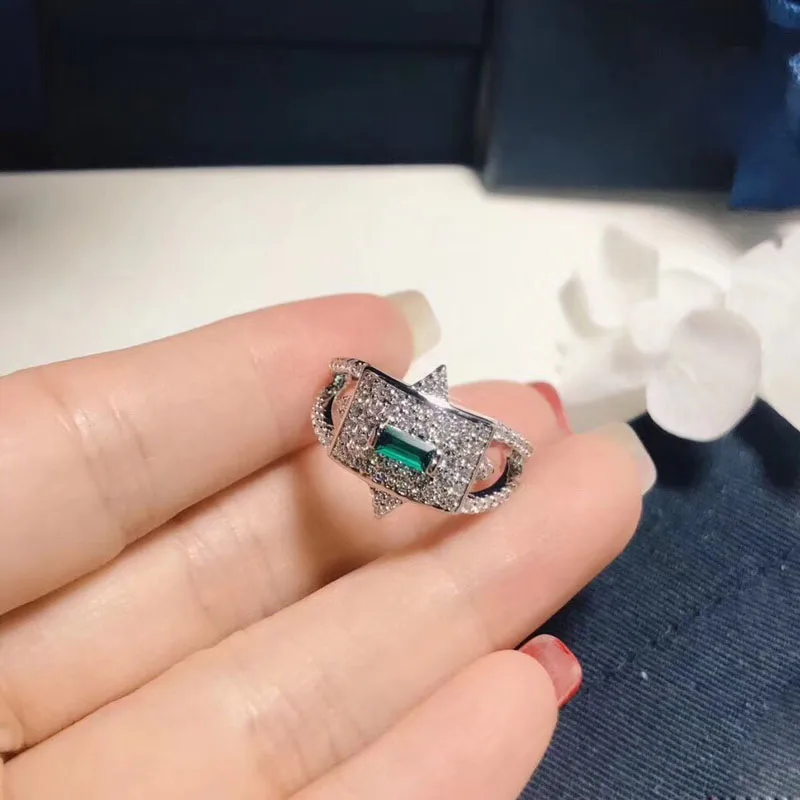 Женское кольцо из серебра 2018 пробы с фианитом|Кольца| |