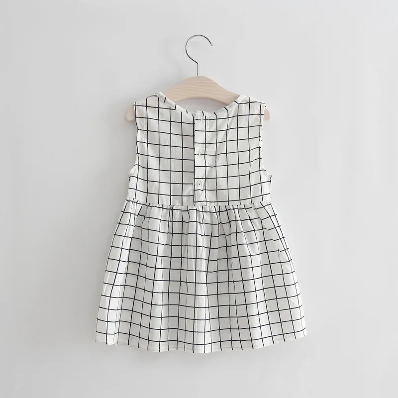 RS0009-01 Baby Girl Flamingo Dresses Summer Girls White Princess Dress Kids Sundress Children Birthday Clothing 1 2 3 4 5 6 7 Years - Цвет: RS0009-01
