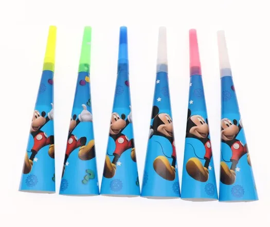 horn 6pcs 6 шт. Свадебная коробочка для сладостей «Микки Минни», коробки для конфет, детский душ, детский день рождения, мероприятие, вечеринка, подарочная коробка - Цвет: horn 6pcs