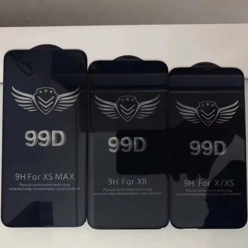 99D Protective Glass on the For iPhone X XS Max XR Tempered Screen Protector Film Curved Edge Full Cover | Мобильные телефоны и