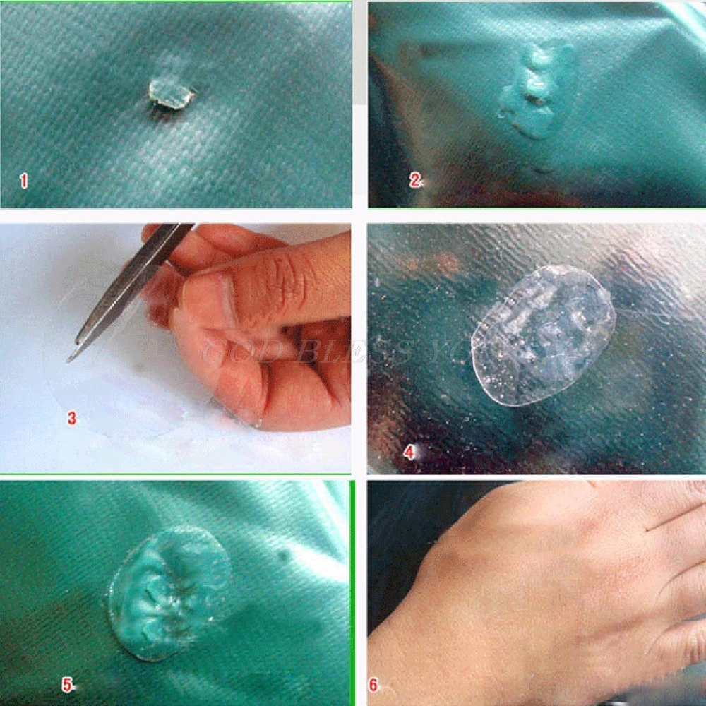 

New Clear PVC Patch Vinyl Glue Repair Kit for Inflatables Waterbed Air Mattress Solvents Drop Shipping