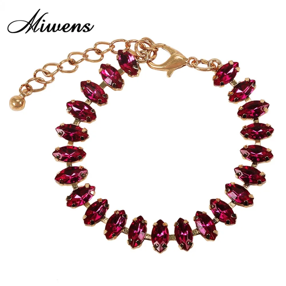 Miwens Bauble бар красочные бусины браслеты для женщин шикарный яркий кристалл горный хрусталь браслет Валентина Шарм Украшение с зажимом