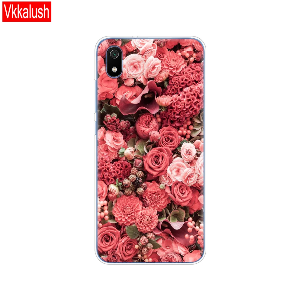 80195 Силиконовый чехол-сумка для Xiaomi Redmi 7a, чехол s, полная защита, мягкая задняя крышка из ТПУ для Redmi 7A, бампер, чехол для телефона - Цвет: 80195