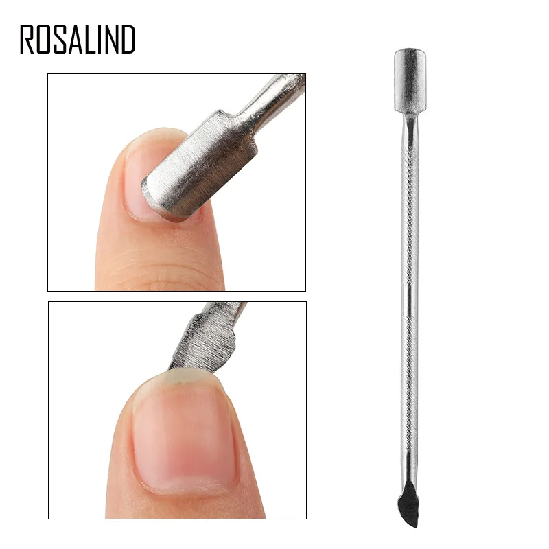 ROSALIND 6 шт./лот маникюрный набор для ногтей из нержавеющей стали удаления
