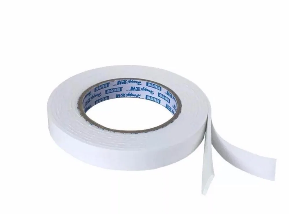 2 см * 500 (Ш л) Двухсторонняя самоклеящаяся лента высокой вязкости из ПЭ белая
