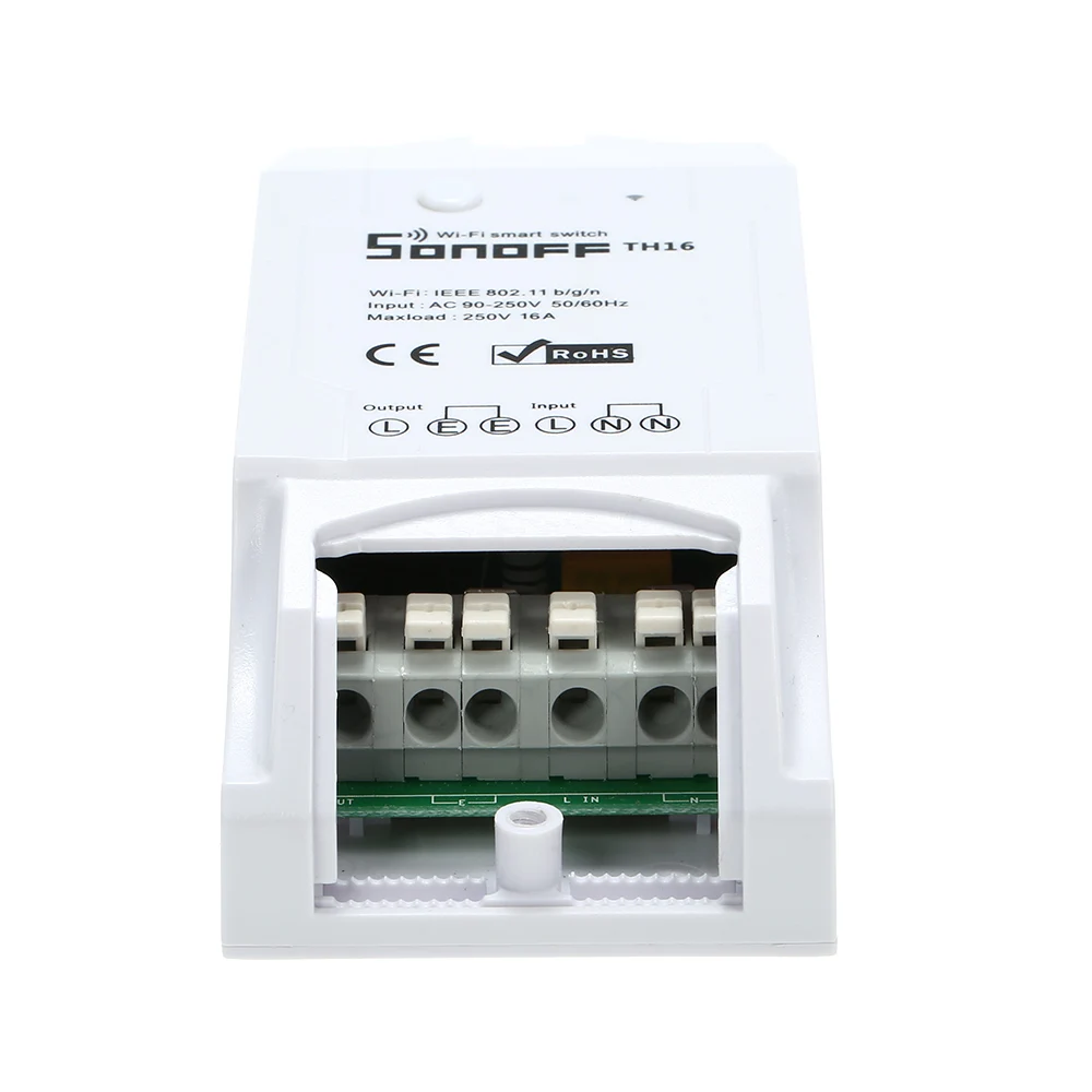 SONOFF TH16 16A/3500W TH10 10A/2200W 90-250V умный Wifi переключатель для контроля температуры и влажности беспроводной домашний комплект для автоматизации работы