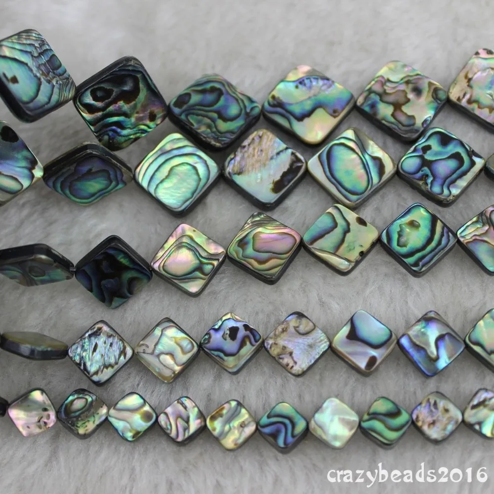 Ромбовидные бусины из натуральной оболочки павы 1 нить 8-18 мм незакрепленные для