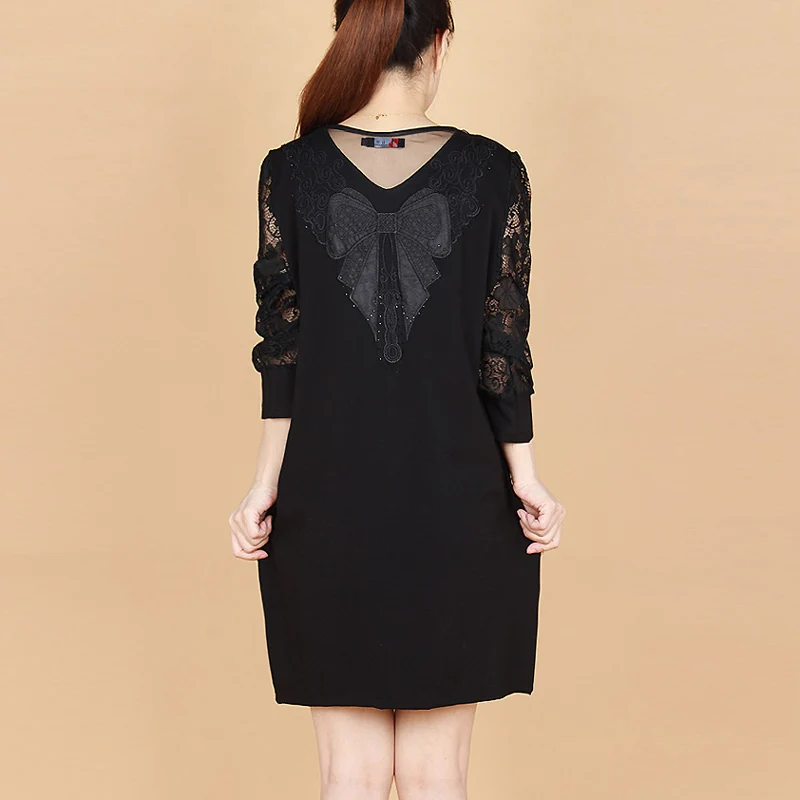 Бесплатная доставка женское платье большого размера XXL XXXL 6XL шифоновое кружевное