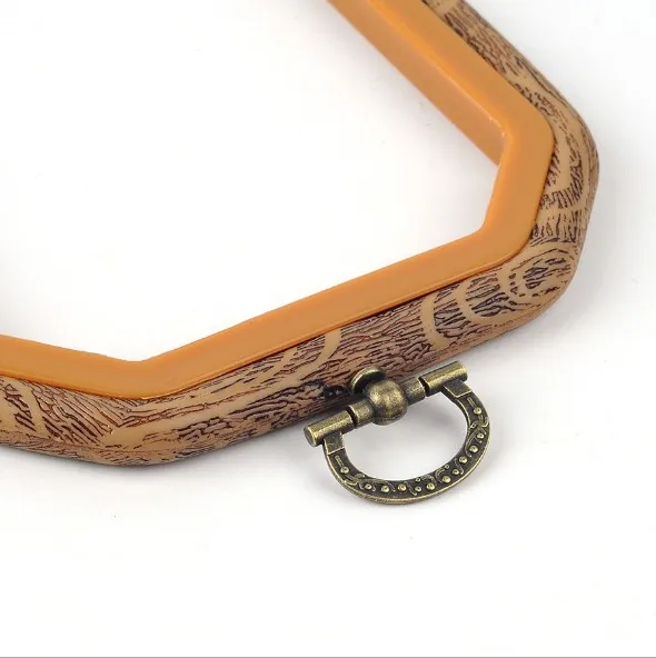 2 размера квадратный обруч для вышивки из древесного зерна пластиковая рамка