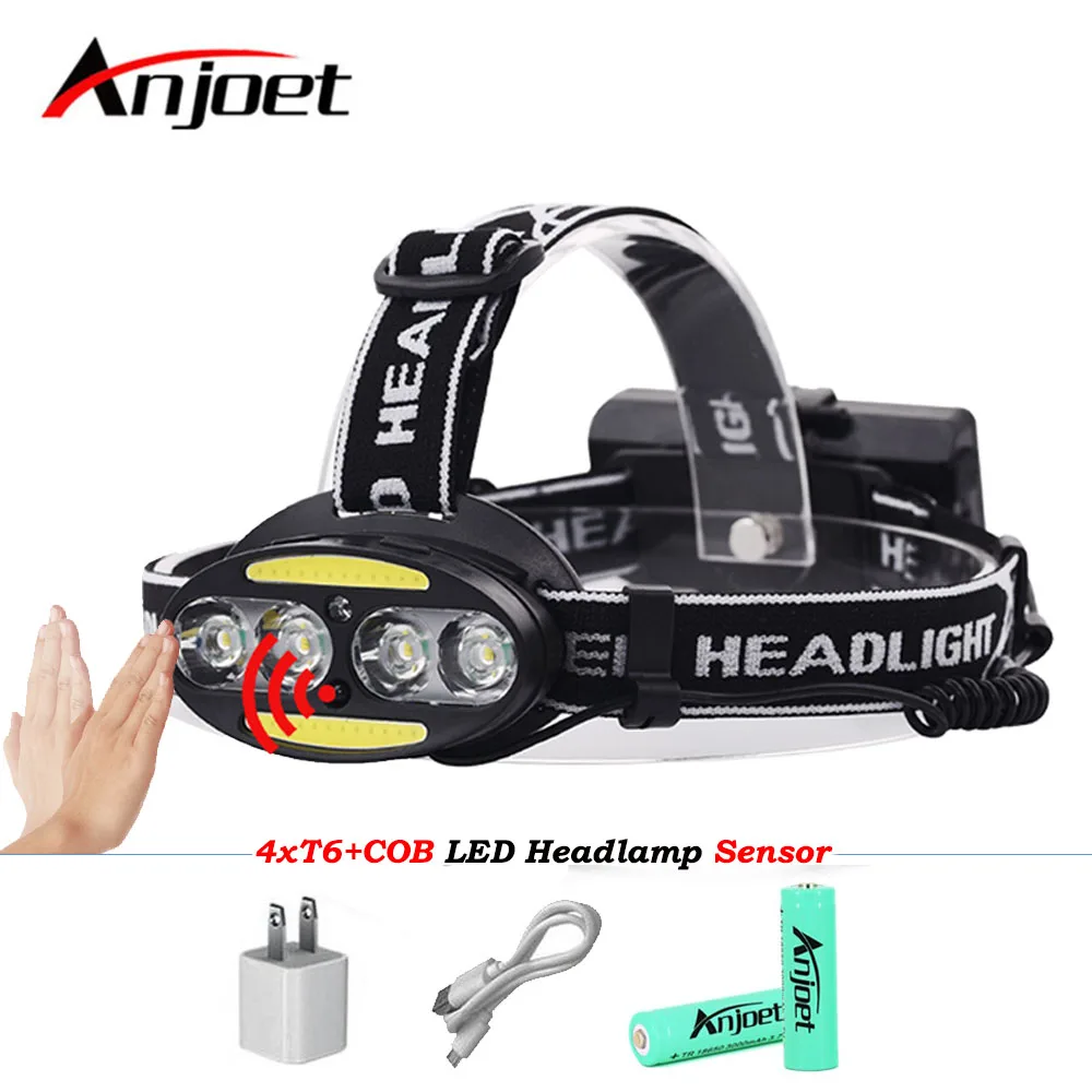 6 led headlamp headlight cree xml t6 cob IR Infrared Induction head rechargeable flashlight torch USB rechargeable 18650 battery
6 led headlamp headlight cree xml t6 cob IR Infrared Induction head rechargeable flashlight torch USB rechargeable 18650 battery